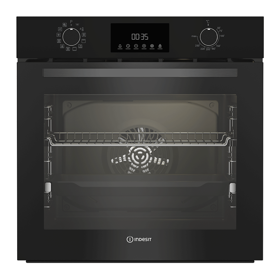 Мультифункциональный духовой шкаф Indesit IBFTE 3841 J BL рис.1