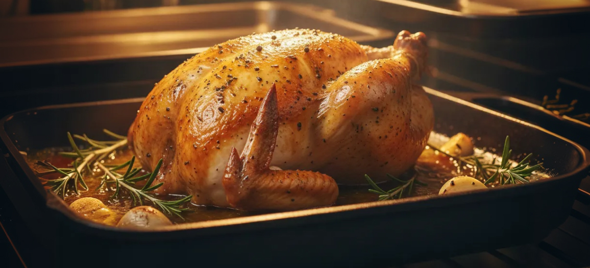 Готовит курицу быстрее на 12% - с сохранением сочности*