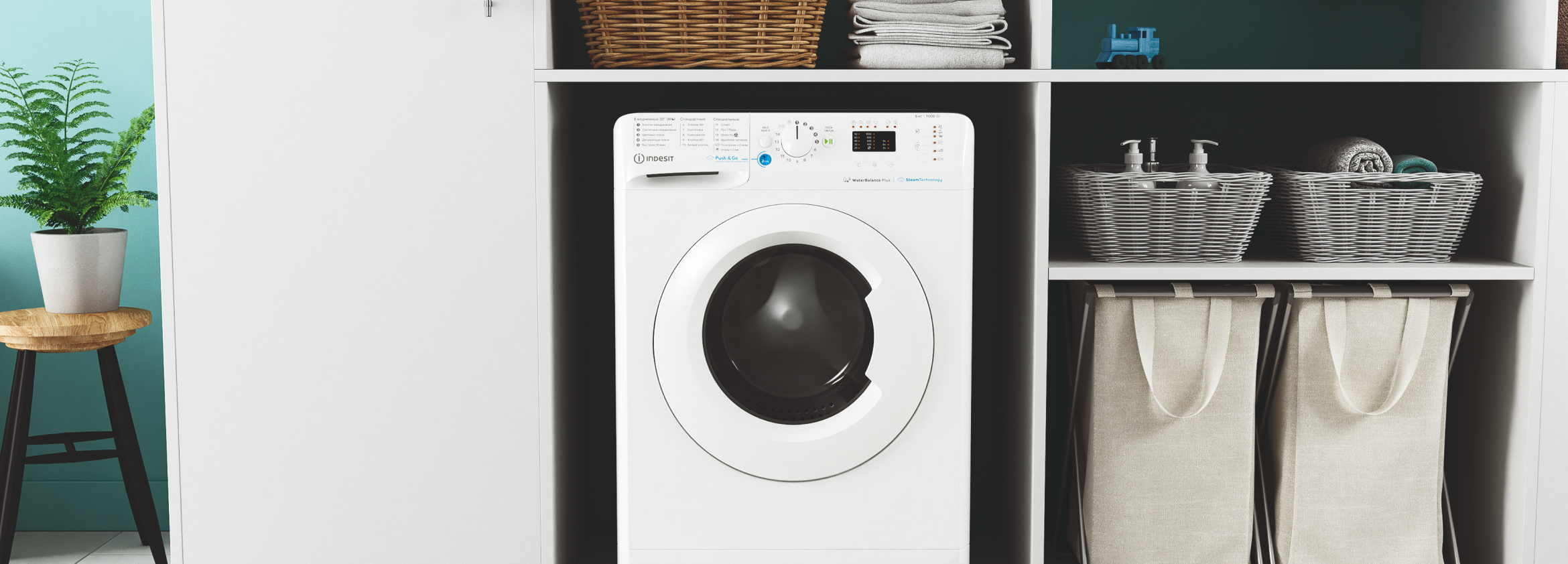 Обзор стиральной машины Indesit BWSA 61051 WWV RU